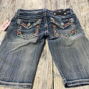 NWT Miss Me Girls Bermuda Shorts Size 10